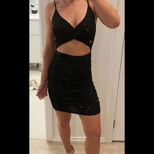Sparkly cutout dress